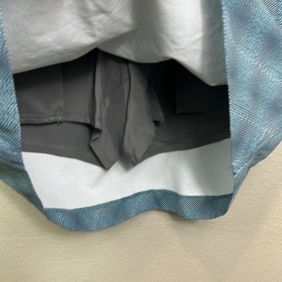 NWT Annika Skort Cutter & Buck Gray Teal Golf Tennis Pickle Ball Skirt Skort 8 - Picture 10 of 10